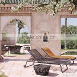 Simple Outdoor Rattan Furniture Sun Lounger - Poly Rattan Outdoor Sunbed thumbnail-1