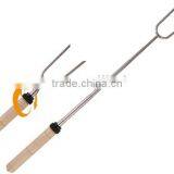 Extendable Wooden Spinning BBQ Fork thumbnail-1