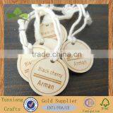 Laser Carved Logo Wooden Garment Tags Jeans Hanging Tag thumbnail-2