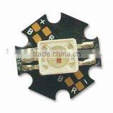3W RGB High Power Led With Heatsink,with 6pin,15-25lm/30-40lm/65-75lm;HPO/Konvin/Genesis Photonics Led Chips