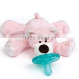 plush pacifier toy/plush animal pacifier toy/plush monkey,giraffe,elephant,sheep toys/Hot sale baby toys stuffed plush pacifier
