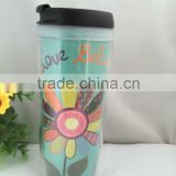 starbuckt plastic mug with photo insert