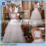 New Fashion Simple Casual Short Sleeve Bridal Wedding Dress thumbnail-2