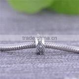 Simple Bead Jewelry Engraved 925 Silver Charms thumbnail-4