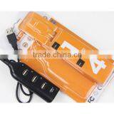 New High Speed 4-Port Splitter USB 2.0 Hub Powered Adapter For PC Laptop Notebook thumbnail-2