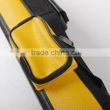 Modern Design 1/2 Leather Cue Bag .1/2 Hard Tube Pool Cue Stick Case. 1B2S One Butt Two Shafts. thumbnail-2