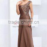 Fashion Design Sequins One Shoulder Long Evening Dress Party Dress for Women thumbnail-2