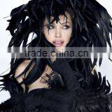 Leading Supplier CHINAZP Bulk Sale 35-40cm Length Cheap Colored Green Fully Dyed Rooster Chicken Feathers thumbnail-6