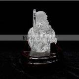 Hand Made Clear Quartz Crystal Buddha Sculpture Good for Home Decoration or Collection thumbnail-3