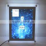 Hot Sales Advertising Acrylic Slim Light Box Crystal Solar Powered Led Display