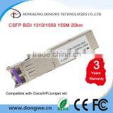 CSFP Module 155M Compact Bi-Di SFP Transceiver 20km Reach 1310nm TX / 1550 nm RX