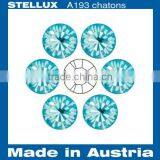 Stellux A193 Glass Point Back Rhinestones Aquamarine