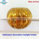 Shiny Orange Pumpkiin Tea Light Candle Holders Wholesale thumbnail-1