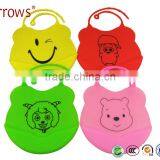 100% Food Grade Silicone Soft Baby Bib/ Popular Waterproof Bellyband Apron With FDA Standard