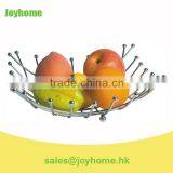 metal empty mesh fruit basket