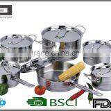 12 Pcs Stainless Steel Cookware Set