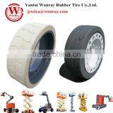 Scissor Lift Solid Tire Wheel for Small Electric Scissor Lift 12x4 323x100 Etc. thumbnail-1
