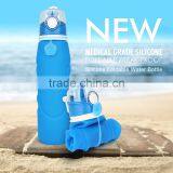 China factory marathon promotion sport collapsible bpa free water bottle