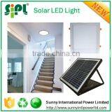 300x300mm Round Led Panel 30 Watt Solar Powered Battery Backup Rechargeable Led Home Emergency Light Stair Light thumbnail-2