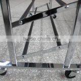 Vivinature 50 Pairs Rolling Shoes Rack and Chrome Shoes Tower thumbnail-5