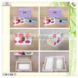 Handmade Mini Colorful Hinges Wooden Sewing Storage Box thumbnail-6