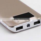 High Quality 10000mAh Leather Finish Smart Power Bank With LCD Display thumbnail-4