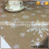 Home Textile Decorative Printed Artificial Snowflake Table Runner thumbnail-2