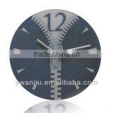 Supply Creative Fashion Zipper Wall Clock / Mute Scan Wall Clock