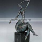 Bronze Fat Lady Living Home / Hotel Morden Decoration Bronze Sculpture thumbnail-2