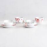 220CC Cup and Saucer, Porcelain With Decal, Tea Cup and Saucer thumbnail-1