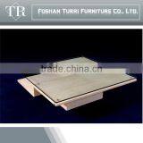 Simplicity Travertine Stone With Glass Surface Coffee Table thumbnail-1