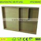 custom natural unfinished wooden wall display wholesale