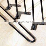 18 Inch 2 Rod Black Mirror Solid Steel Hairpin Leg Wholesale Price thumbnail-3