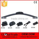 Universal Type Flat Wiper With Multi-Adapter.Single Spring Steel. 6 Adaptors.P0005 thumbnail-1