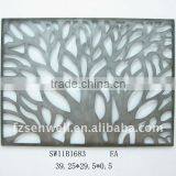 Silver Color Hollow Metal Wall Plaque for Home Decor thumbnail-1
