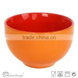 Light Color Ceramic Two Tone Soup Bowl thumbnail-5