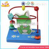 Wholesale Durable in Use Wooden Beaded Pull Car Toy for Children Pretty and Colorful Wooden Beaded Pull Car Toy W11B013 thumbnail-3