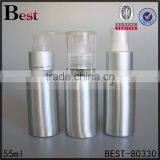 55ml Cosmetics Packaging Silver Aluminum Shampoo Bottle With Lotion Pump China Suppliers thumbnail-2