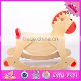2016 New Fashion Baby Wooden Diy Rocking Horse, Hot Sale Kids Wooden Diy Rocking Horse W16D063 thumbnail-3