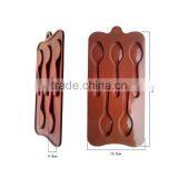 Spoon Shape Silicone Chocolate Cake Topper Candy Baking Muffin Dessert Mould thumbnail-3