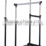 Adjustable 2-tire Rolling Stainless Steel Clothes Drying Rack thumbnail-1