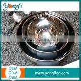 Home Silicone Handles Measuring Bowls 3 Piece Stainless Steel Mixing Bowl Set thumbnail-4