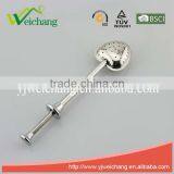 WCTS192 Good Quality Stainless Steel Tea Tools Tea Strainer Tea Infuser Heart Shape Long Handle Push-open Style Durable thumbnail-1