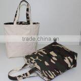 Hotsale 12 OZ Natural Canvas Reversible Bag With One Pocket thumbnail-4