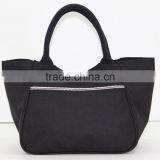 Canvas Fabric Handbag With Padded Rope Handle & With Magnet Button Closure thumbnail-1