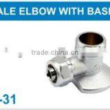 PEX PIPE FITTING MALE ELBOW WITH BASE
