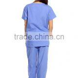 Women's Scrub Sets,Matching Top And Pants Solid Scrubs Medical Scrubs China Nursing Uniform With 6 Pockets Wholesale thumbnail-6