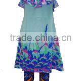 Digital Print Frill Short Dress thumbnail-1