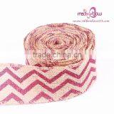 Professional Linen Drawstring Printed Jute Ribbon thumbnail-3