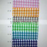 linen cotton blended yarn dyed woven shirt fabric/ gingham